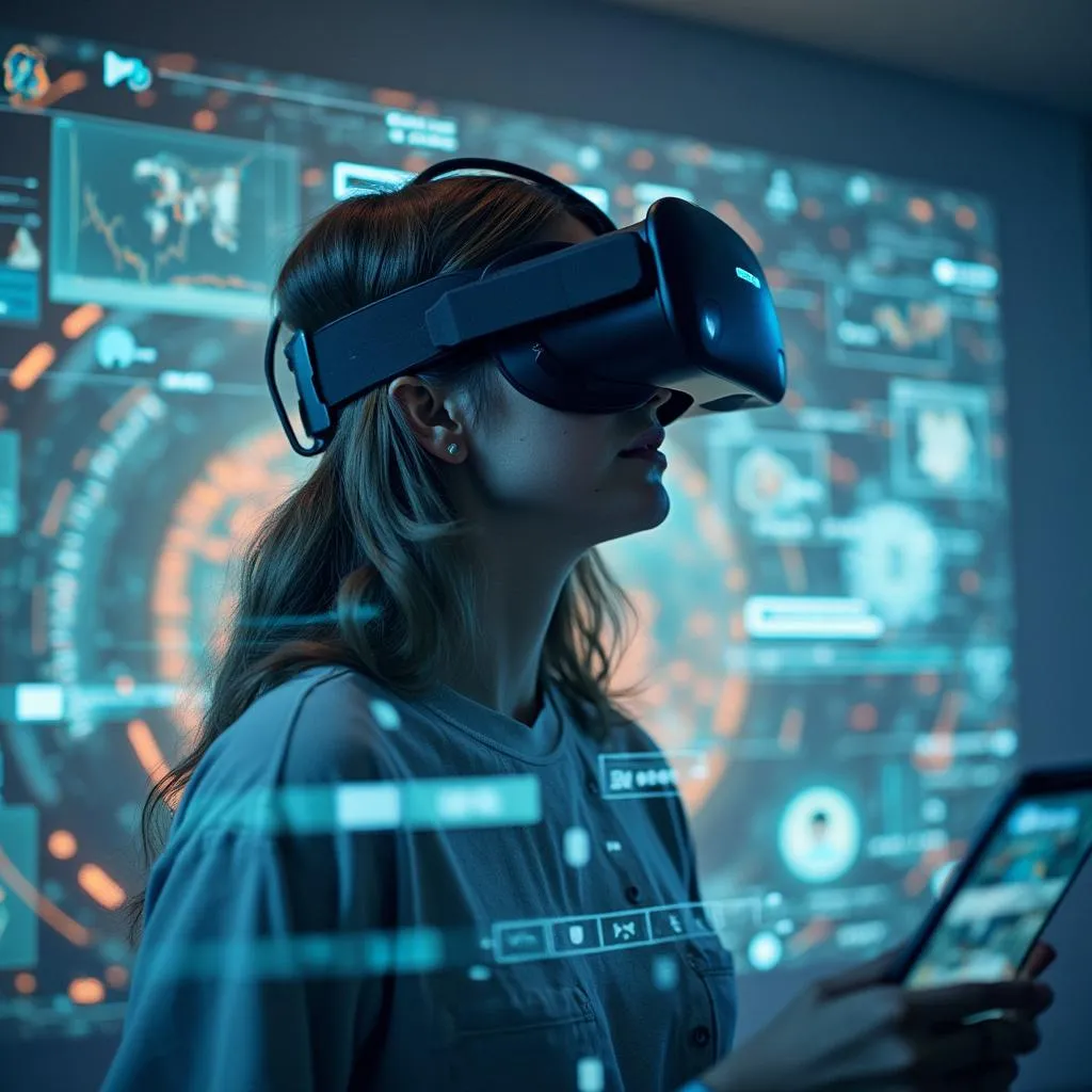 Studente che utilizza la piattaforma VR di PsicoFutura